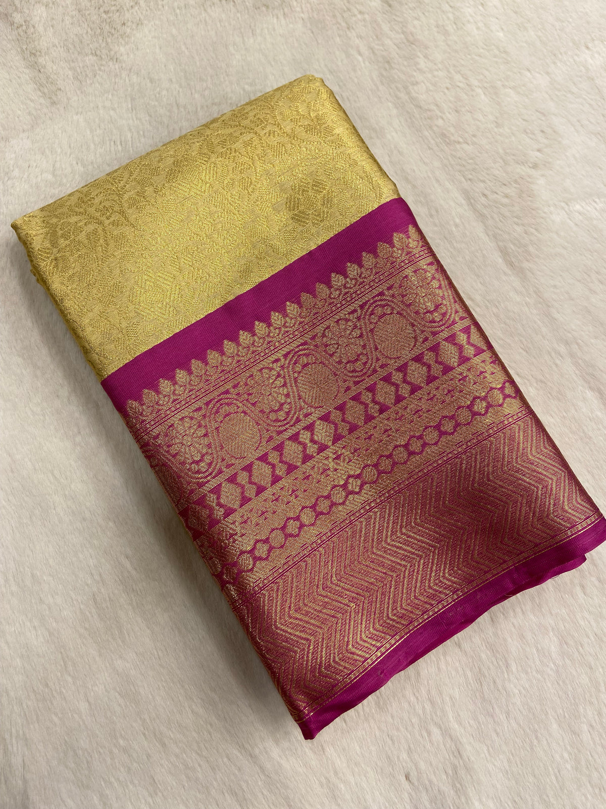 Semi Kanchipuram silk saree