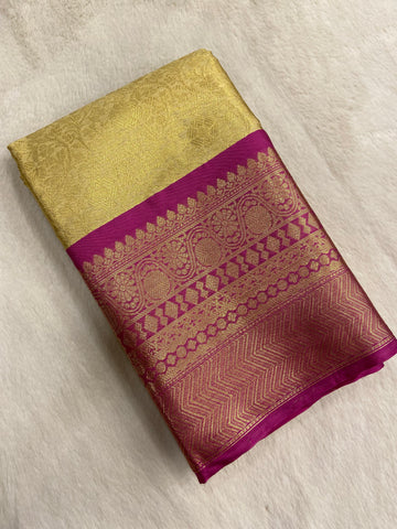 Semi Kanchipuram silk saree