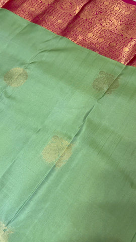 Half mix Kanjeevaram silk saree