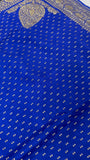 Pure crepe khaddi Banarasi saree- Silk mark certified