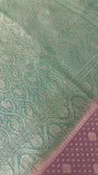 Pure crepe khaddi Banarasi saree- Silk mark certified