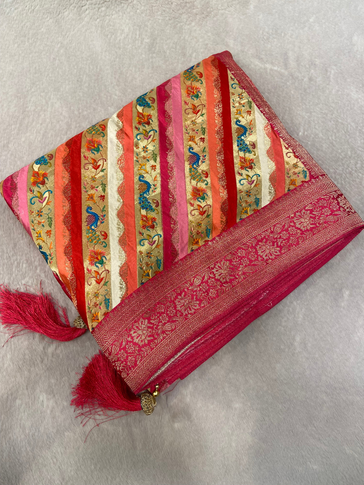 Premium Banarasi Crepe Saree