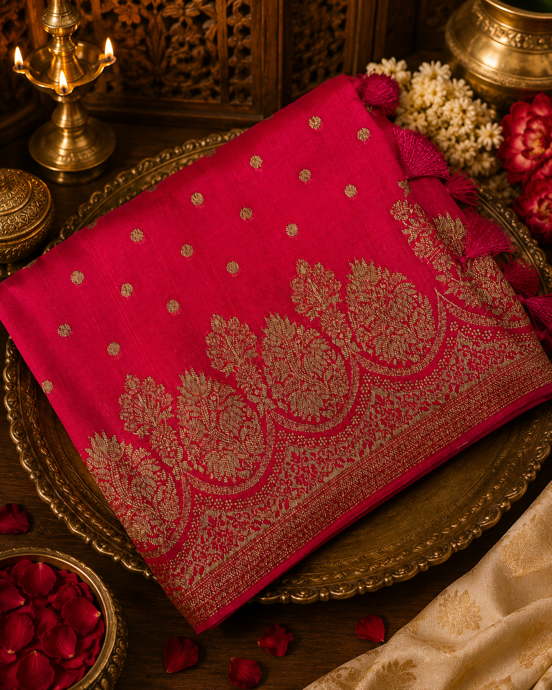 Premium Tassar Silk Saree🩷