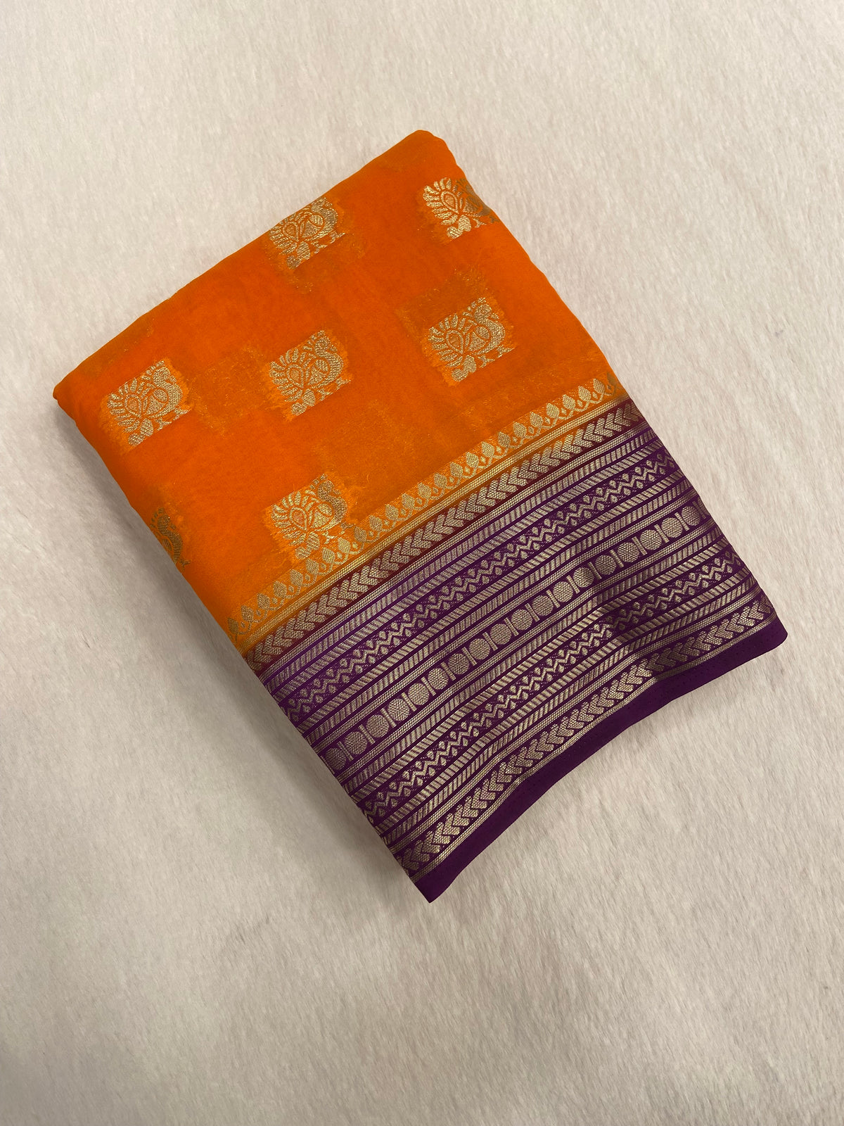Premium semi crepe silk saree