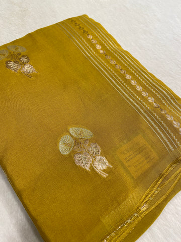 Pure Chinnon Saree