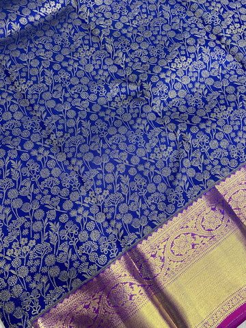 Pure 1G zari handloom Kanjeevaram silk mark certified saree