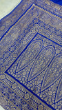 Pure crepe khaddi Banarasi saree- Silk mark certified