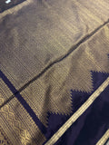Premium semi Kanjeevaram silk saree- Dark snuff