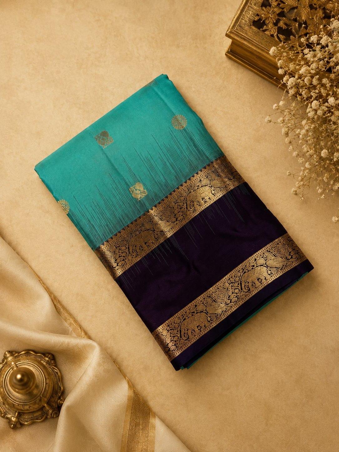 Pure Kanjeevaram Silk Saree- Silk mark certified