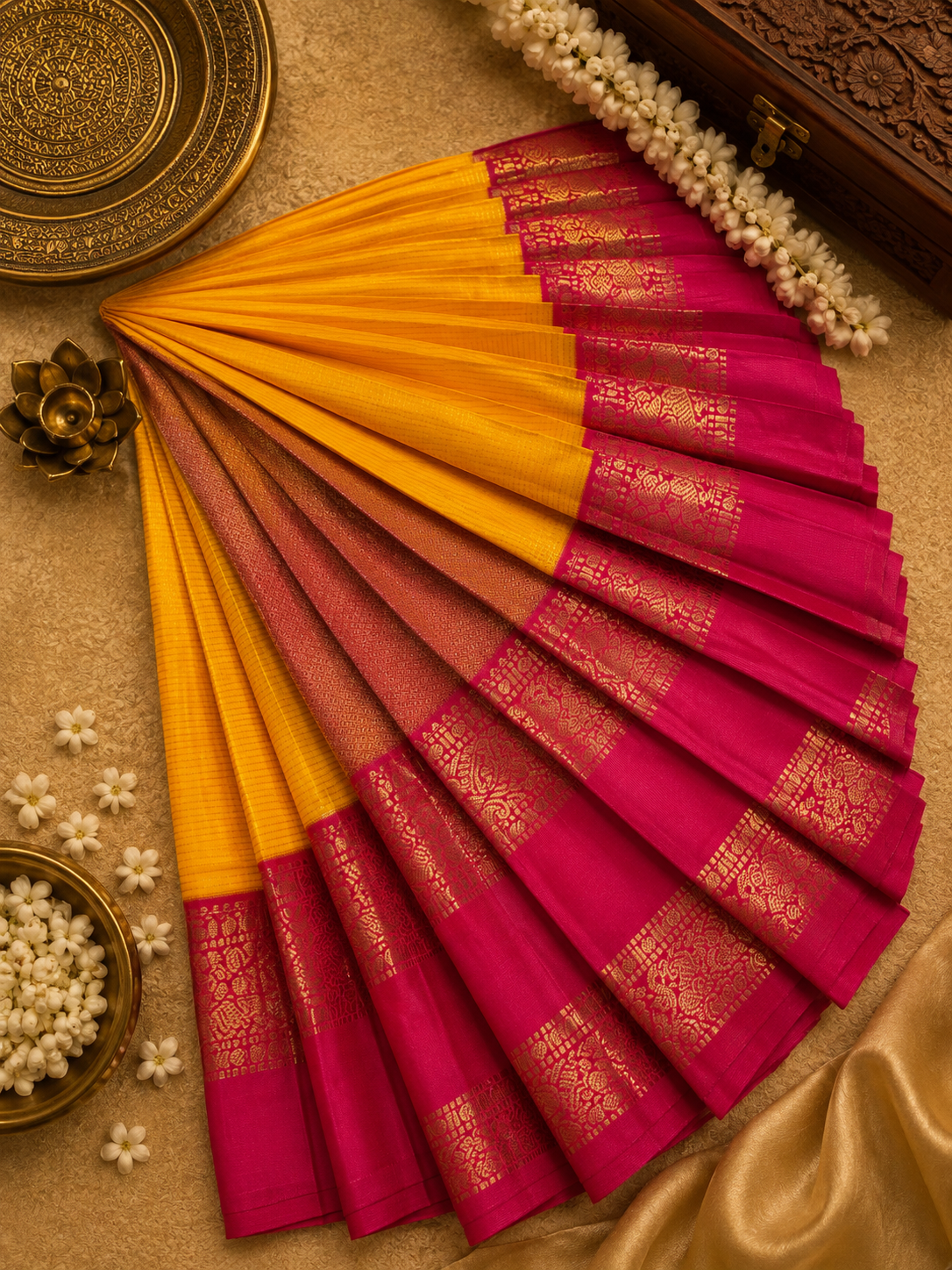 Premium Semi Gadwal Silk Saree