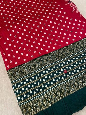 Premium Semi Gajji Modal Silk Saree 🩷