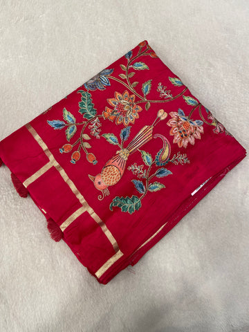 Premium Viscose Banarasi Saree With Work💗