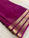 Pure Mix Mysore Crepe Silk Saree- 902032 Wine