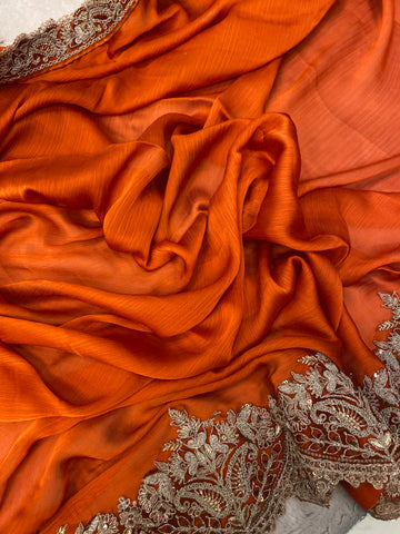 Designer cocktail saree
