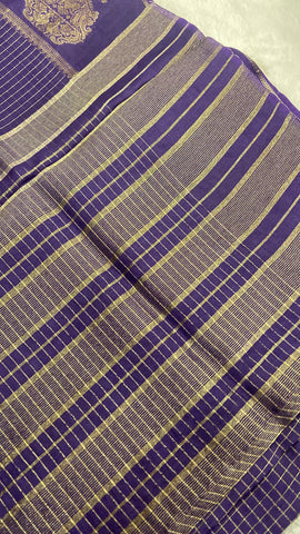 Premium Viscose Silk Saree (purple)