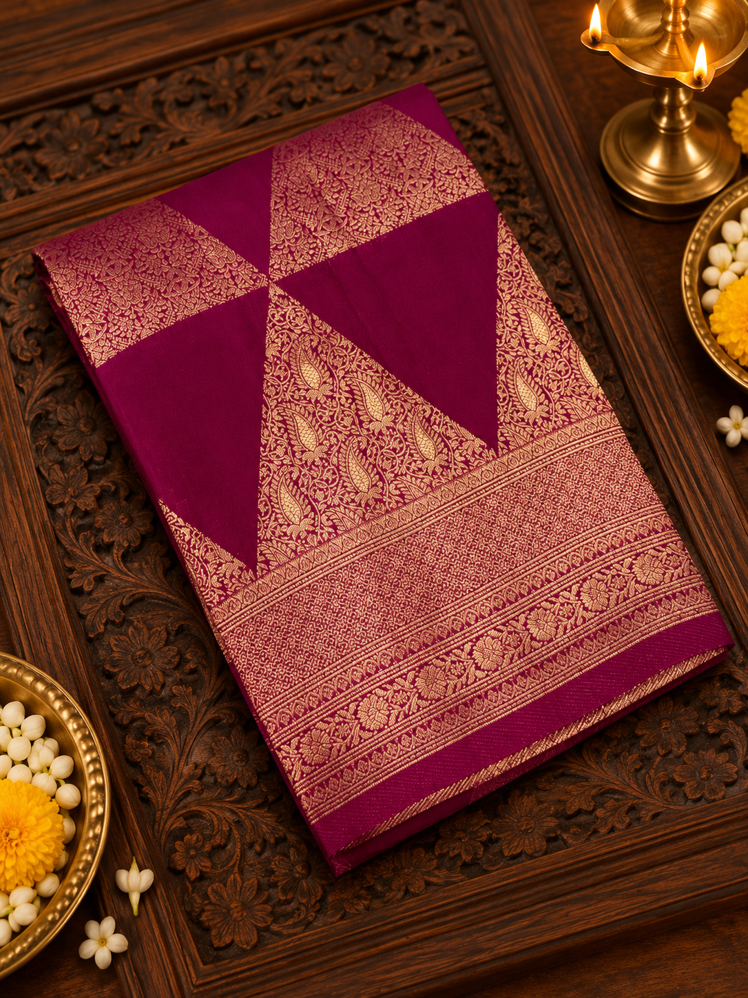 Premium Soft Georgette Saree (Wine)- 902991