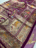 Premium Banarasi Crepe Kalamkari Saree