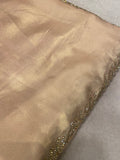 Party Wear Jimmy Chu Saree (Peach)- 902611