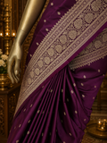 Pure Mix Crepe Satin Silk Saree