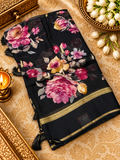 Premium Crepe Digital Print Saree - 902727