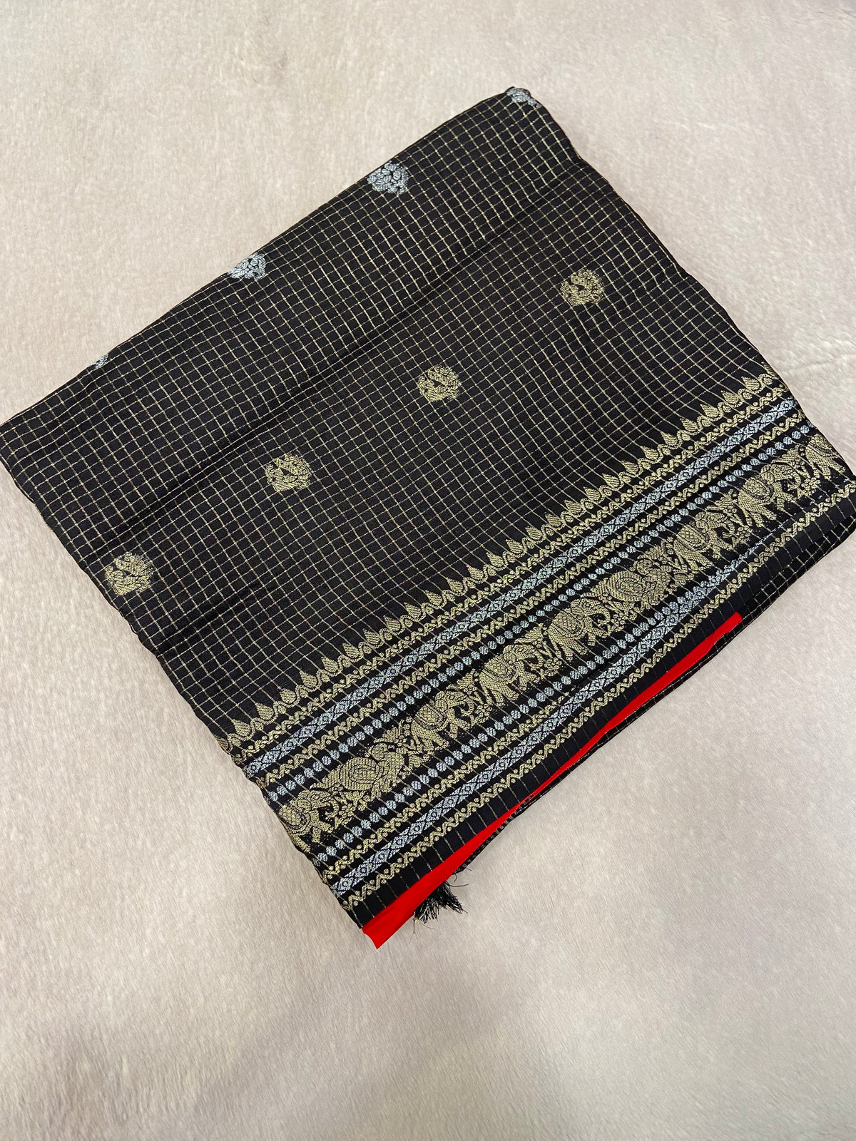 Premium Semi Kolkata Crepe Silk Saree🖤