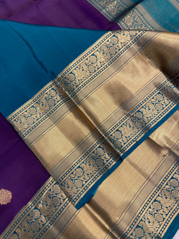 Half mix Kanjeevaram silk saree