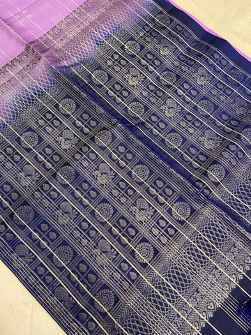 Pure Handloom Kanjeevaram Soft Silk Mark Certified Saree