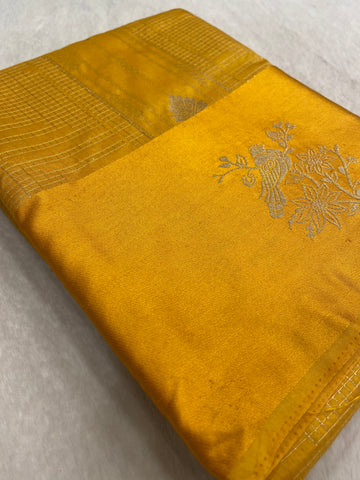 Premium crepe satin silk saree