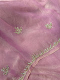 Premium Fendicrush Saree (lavender)