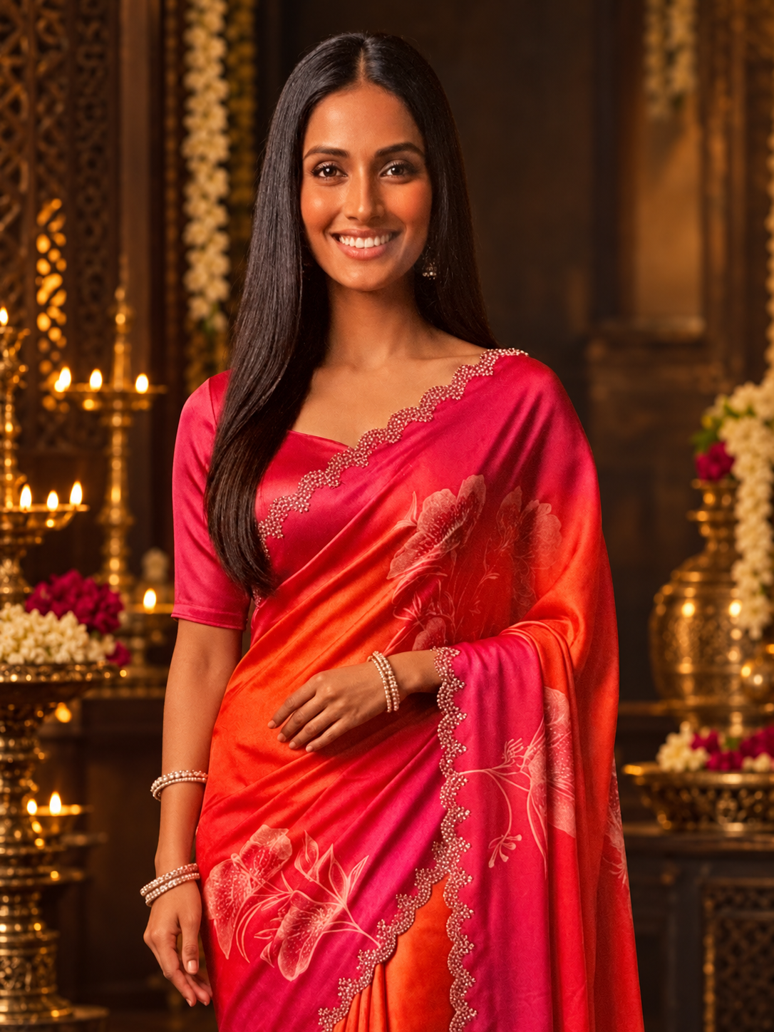Premium Fendicrush Saree - 902614