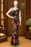 Premium Russian Silk Saree with Scalloped border - 901242