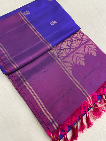 Half Mix Kanjeevaram Soft Silk Saree