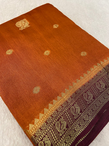Premium Viscose Crepe Saree✨