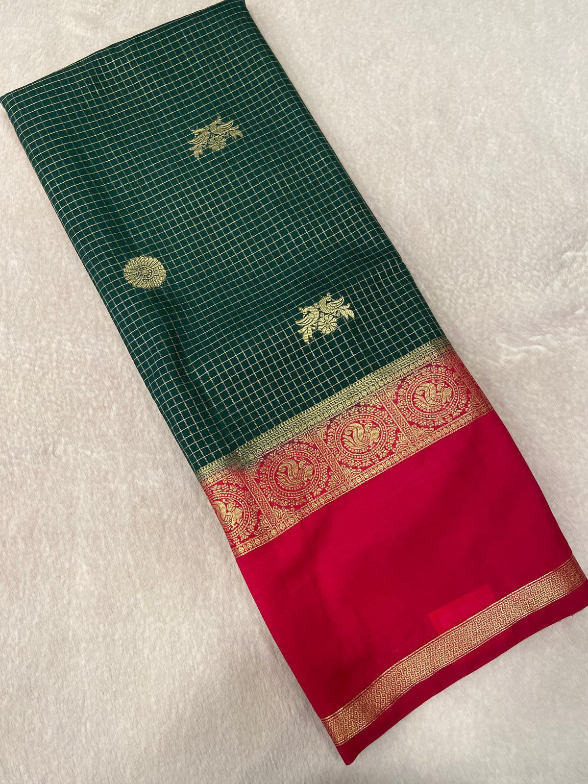 Premium Semi Mysore Crepe Silk Saree