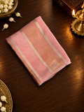 Pure Chinnon Saree- 902217 Biegish pink