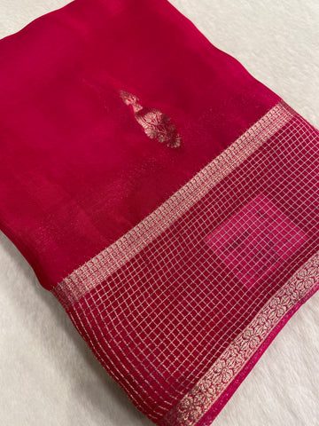 Premium Crepe Satin Silk Saree🩷