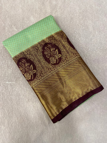 Premium Bridal Semi Kanchipuram Silk Saree