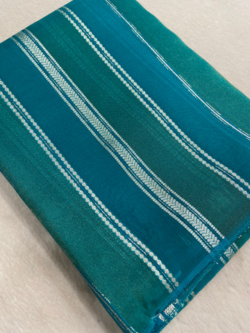 Pure Chinnon Saree💫