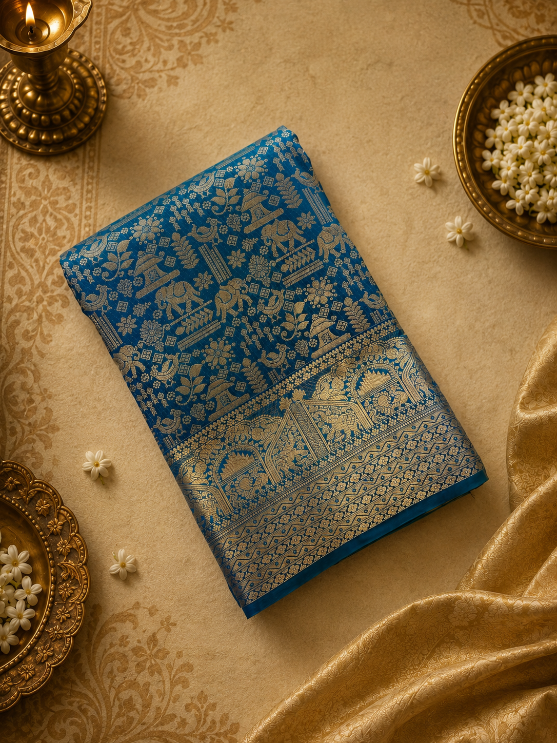 Pure Kanjeevaram Silk Saree- Silk mark certified