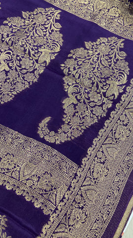 Premium Crape Satin Saree✨