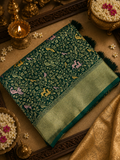 Premium Banarasi Crepe Satin Silk Saree