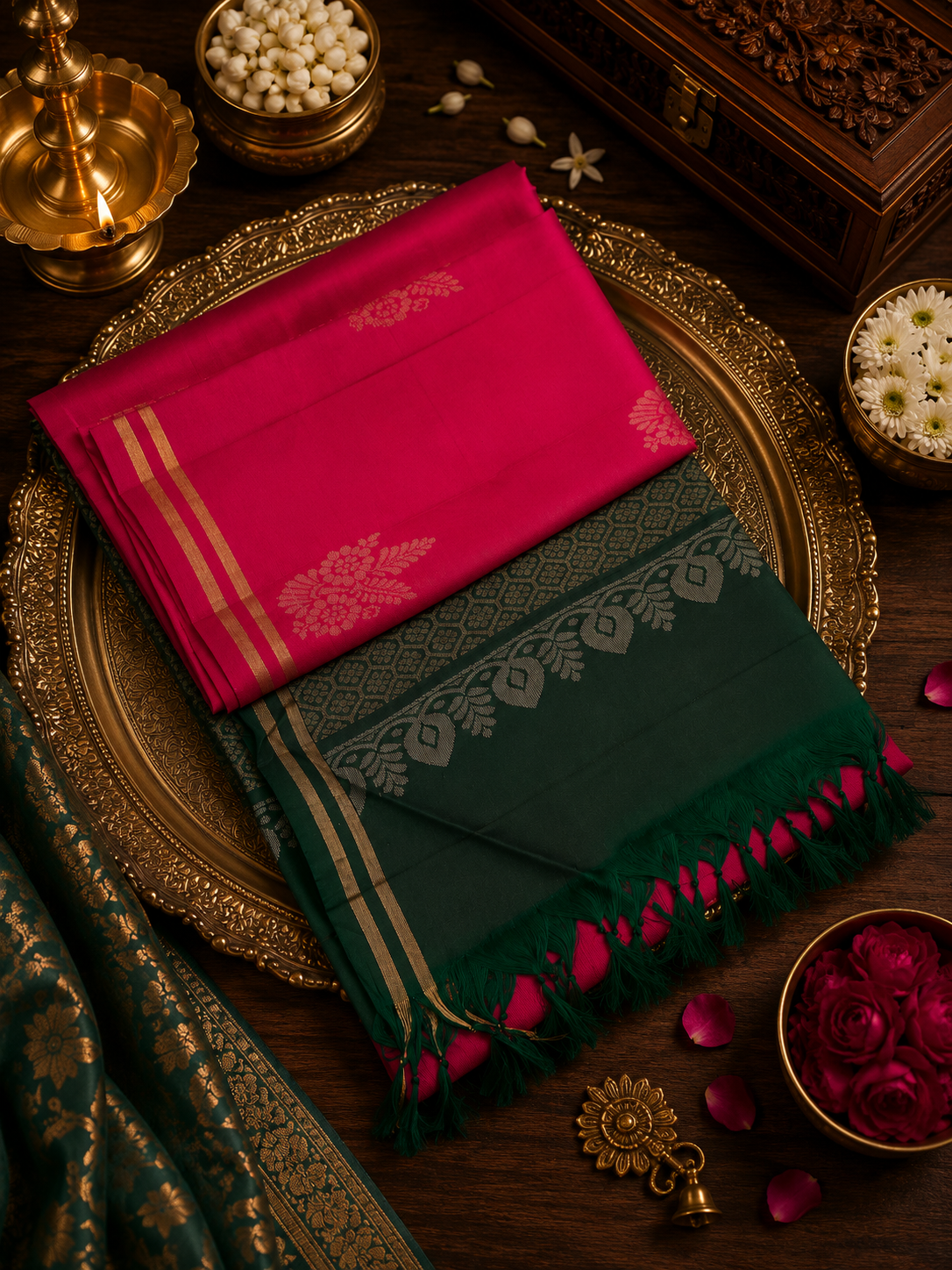 Pure Kanjeevaram Soft Silk Saree