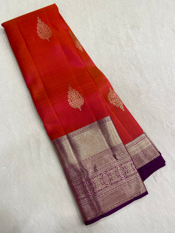 Pure zari handloom Kanjeevaram silk mark certified saree