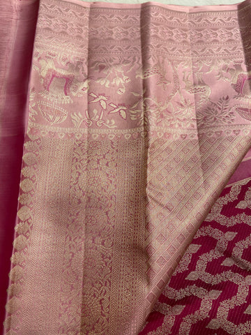 Pure Zari Handloom Kanjeevaram Silk Mark Certified Saree