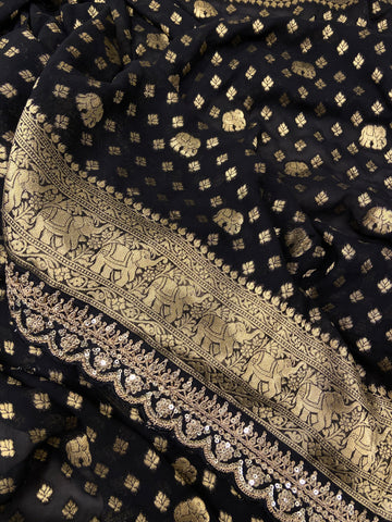 Pure Chinnon Saree
