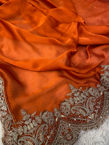 Designer cocktail saree