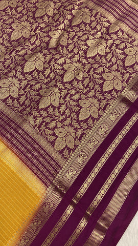 Premium Semi Crepe Mysore Silk Saree