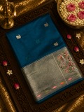 Premium Russian Dola Silk Sare With Embroidery