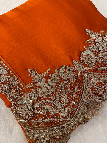 Designer cocktail saree
