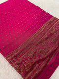 Premium Georgette Saree with Coco Zari Work